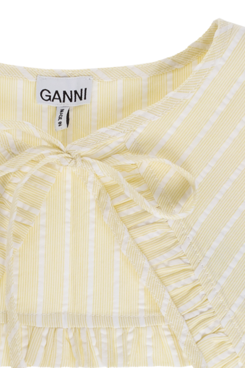 【関税＆送料込み】Ganni 'Chelsea' Polyester Collar Black Black Heavy Twill Short Jacket | GANNI (Global)